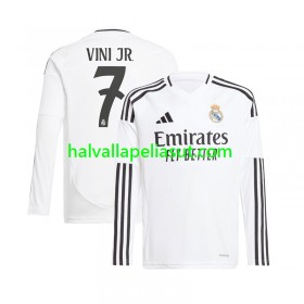 Jalkapallo Pelipaidat/Peliasut Real Madrid Vinicius Junior 7 Kotipaita 2024-2025 Pitkähihainen